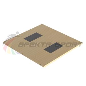 Купить Помост тяжелоатлетический 3х3х0,1м, рез. амортизаторы 1х0,5х0,04м в Уяре 