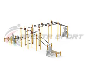 Купить Спортивный комплекс для инвалидов-колясочников WRK-D23_76mm в Уяре 