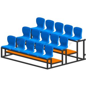 Купить Трибуна мобильная 3 ряда сиденья пластиковые на 15 мест в Уяре 