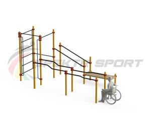 Купить Спортивный комплекс для инвалидов-колясочников WRK-D16_76mm в Уяре 